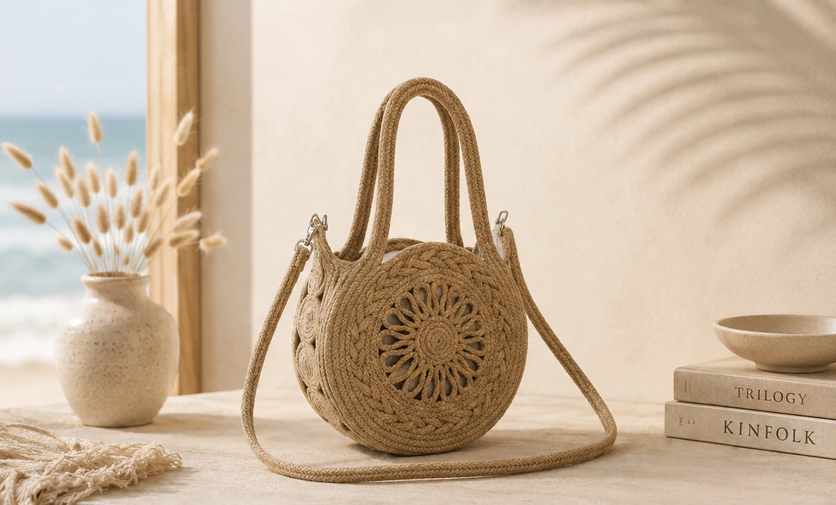 Floral Round Crossbody Bag
