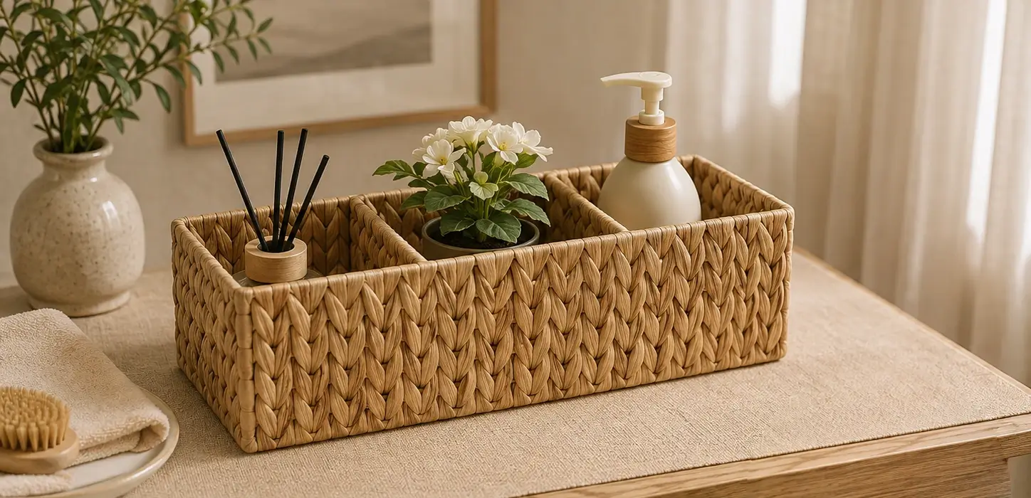 Rectangular Woven Vanity Organiser
